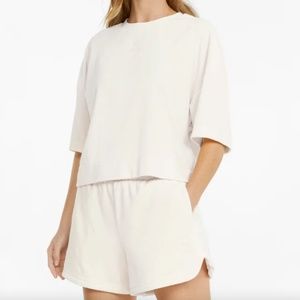 Puma Towelling Women's Tee and Shorts Set